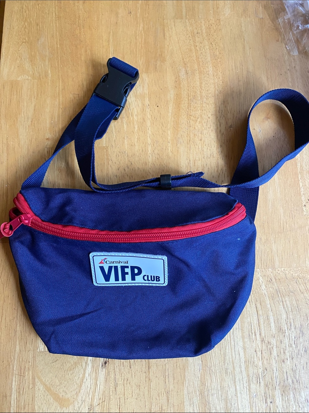 V! Carnival Cruise Line VIFP Club Fanny Pack, Blue, New